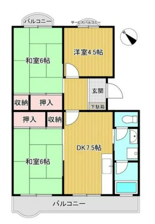 レジデンス百合ヶ丘 5階階 間取り
