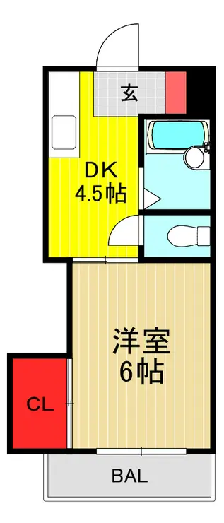 キザワコーポ 4階階 間取り