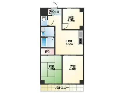 ドエル・アクシオン(3DK/5階)の間取り写真