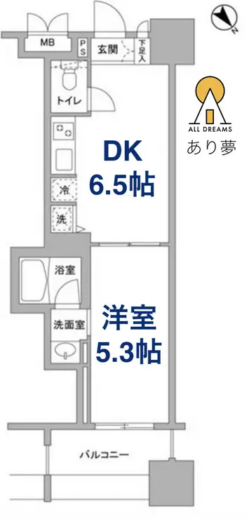 パークフラッツ横濱公園 3階階 間取り
