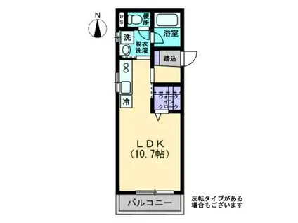 MAISON DE QUATRELLII(ワンルーム/1階)の間取り写真