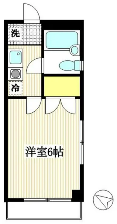 コーポ福泉 2階階 間取り