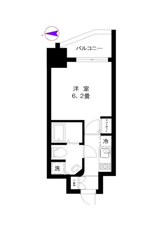 マリオン南青山 5階階 間取り