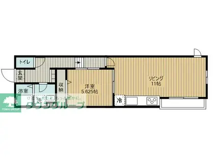 WILLOWS神明(1LDK/2階)の間取り写真