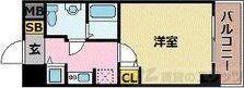 アドバンス新大阪V(1K/9階)の間取り写真