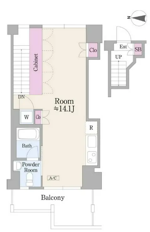 ROKATERRAZZA 3階階 間取り