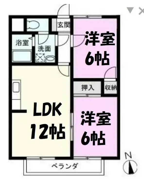ローゼットマンション南 1階階 間取り