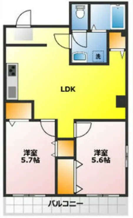 メゾンホソダA 3階階 間取り