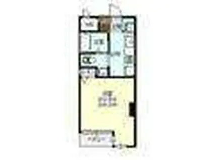 サンパール矢幅(1K/2階)の間取り写真