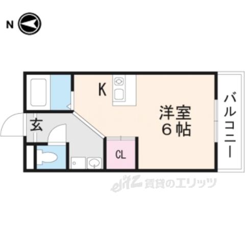 グレースレジデンス舞子(1K/2階)の間取り写真