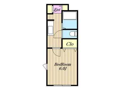 アーバンライフ中町(1K/1階)の間取り写真