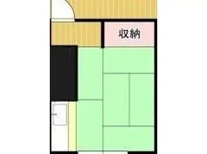 折本荘(ワンルーム/1階)の間取り写真