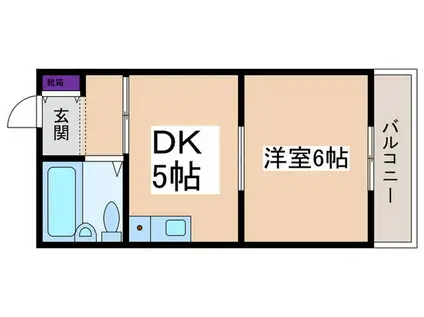 プリマベーラ藤井寺(1DK/3階)の間取り写真