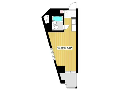 中銀日本橋マンシオン(ワンルーム/6階)の間取り写真