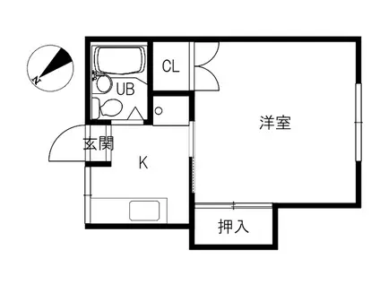 REVANCHEII(1K/2階)の間取り写真