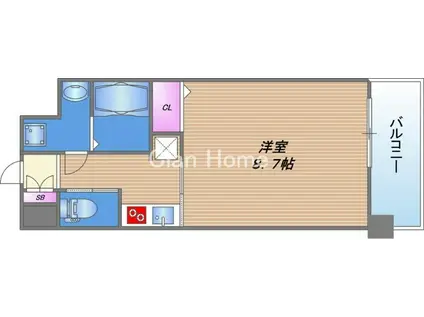 FOREST GRACE城東京橋I(1K/11階)の間取り写真