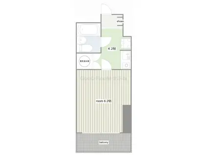 ライオンズマンション初台第3(1K/5階)の間取り写真