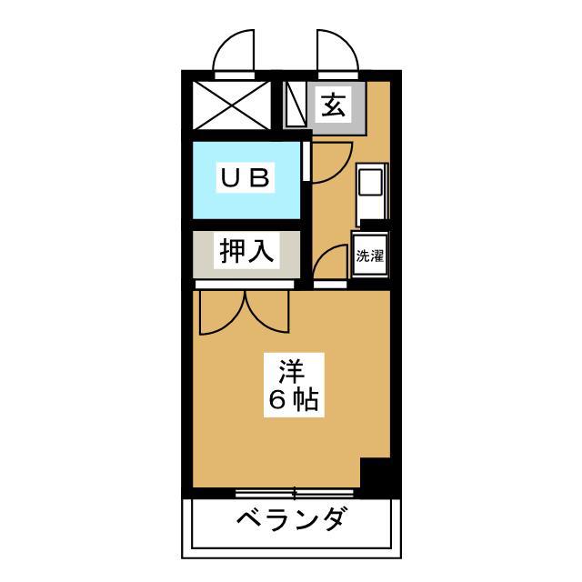 コンフォール小泉(1K/7階)の間取り写真