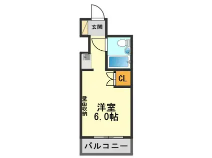 セトビル(ワンルーム/4階)の間取り写真