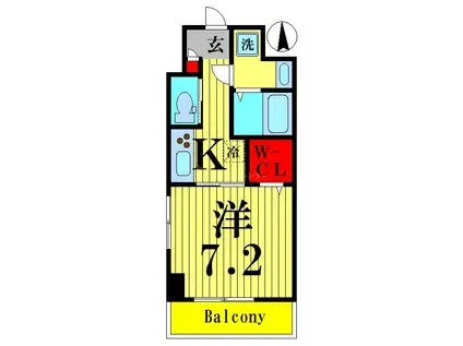 コンフォース堀切(1K/1階)の間取り写真