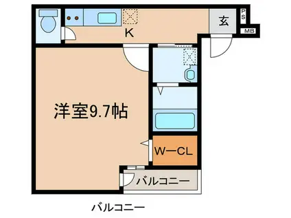 フジパレス阪急園田イーストII番館(1K/3階)の間取り写真