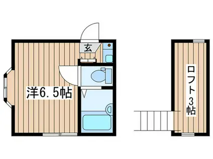 ユナイト星川ベネチアの杜(ワンルーム/2階)の間取り写真