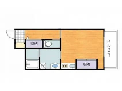 ピュアライフ21(ワンルーム/3階)の間取り写真