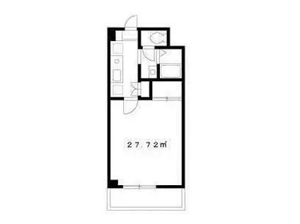 エステートピア黒沢Ⅱ(1K/1階)の間取り写真