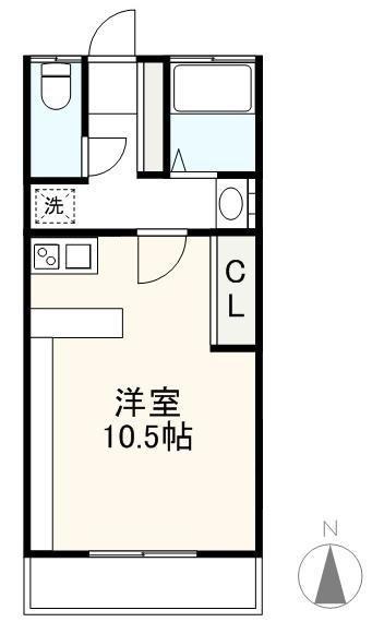 RENO-BANCHO(1K/4階)の間取り写真