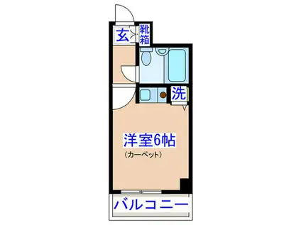 朝日プラザ一番町(ワンルーム/6階)の間取り写真