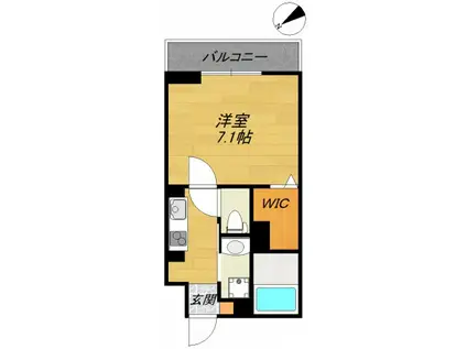 フィオーレ浦安(1K/3階)の間取り写真