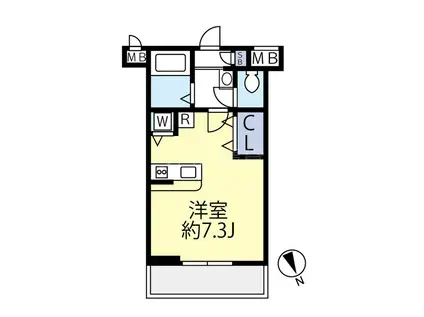 グランヴァン大井町II(ワンルーム/7階)の間取り写真