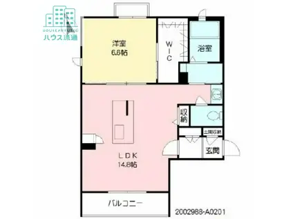 LA LUMIERE(1LDK/2階)の間取り写真