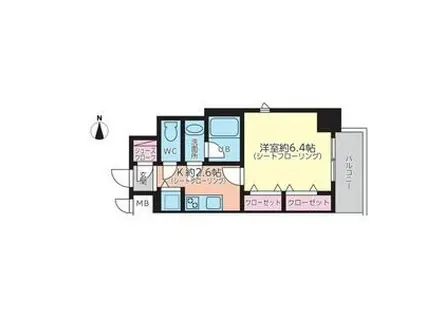 AVANTI ATSUTA(1K/5階)の間取り写真