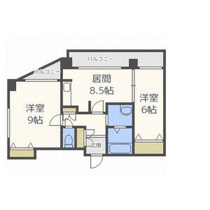 三和マンション(2LDK/8階)の間取り写真