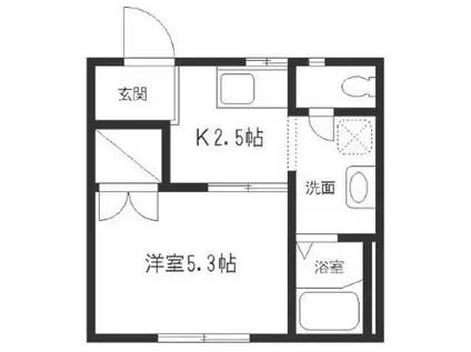 パストラルエステート(1K/2階)の間取り写真