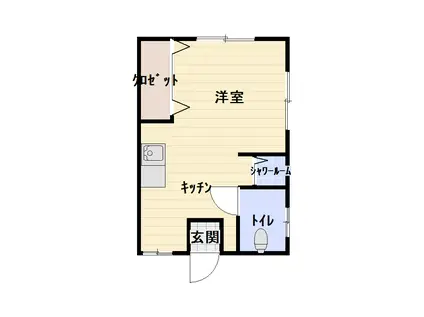 宮崎荘(ワンルーム/1階)の間取り写真