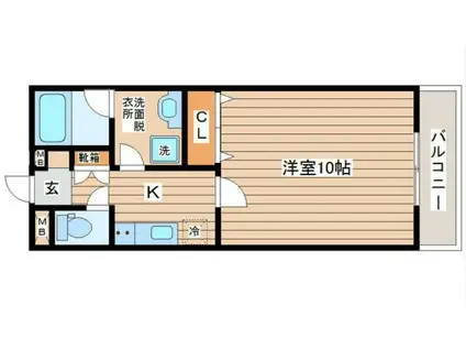 ドミトーレ6-4(1K/4階)の間取り写真