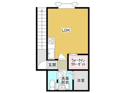 アルカディアTY(ワンルーム/2階)の間取り写真