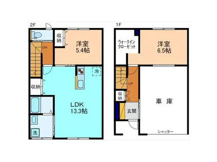 GARACE有松(2LDK/1階)の間取り写真