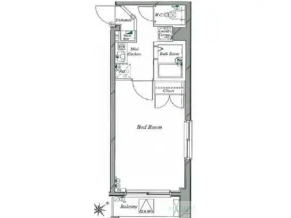 VIDA014(1K/5階)の間取り写真