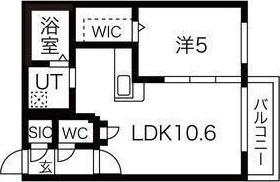 コローレN32イースト(1LDK/4階)の間取り写真
