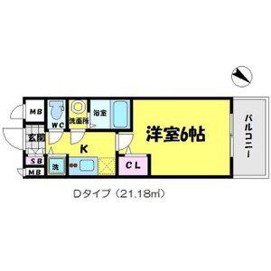 エスリード京橋(1K/9階)の間取り写真