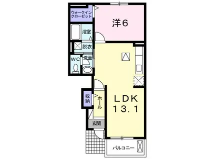 メゾン・ド・ルミノ IV(1LDK/1階)の間取り写真