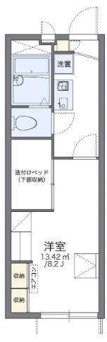 レオパレスMYK高砂(1K/1階)の間取り写真