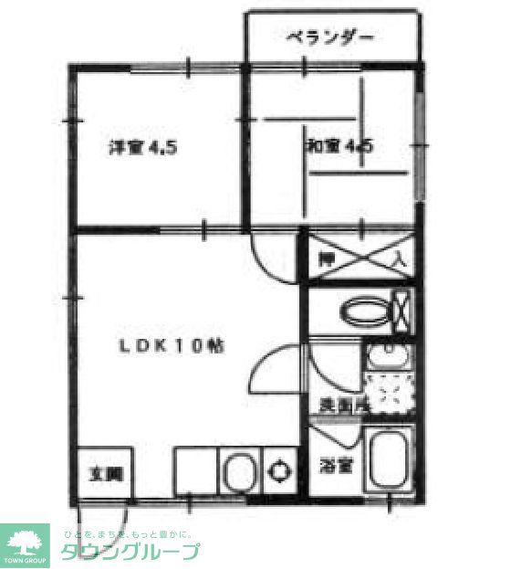 プライムハイツ(3LDK/2階)の間取り写真