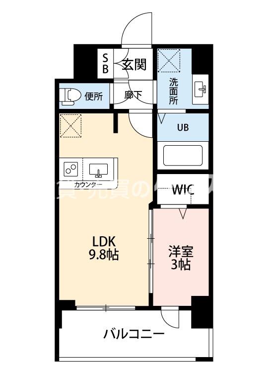 ミラージュパレス大阪ドームPROSPER(1LDK/7階)の間取り写真