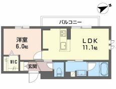 CASA PINOV(1LDK/2階)の間取り写真