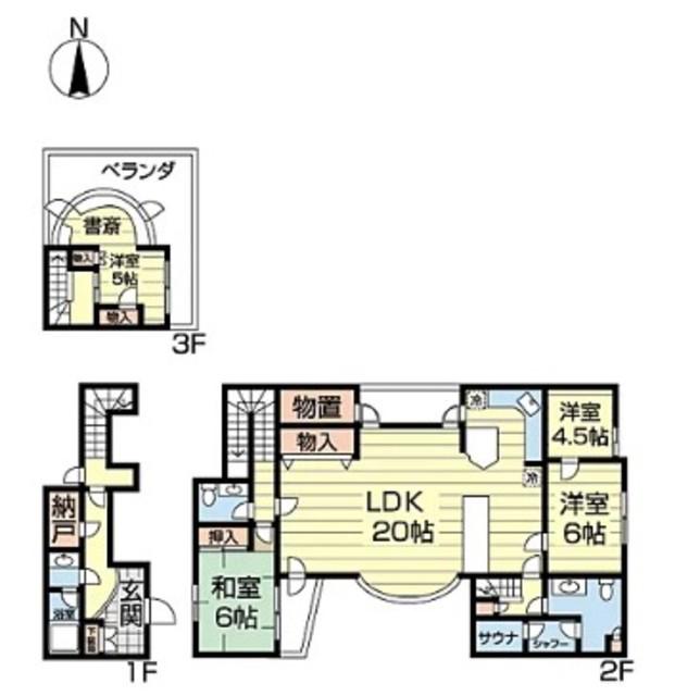 桜台コートハウス(4LDK/1階)の間取り写真