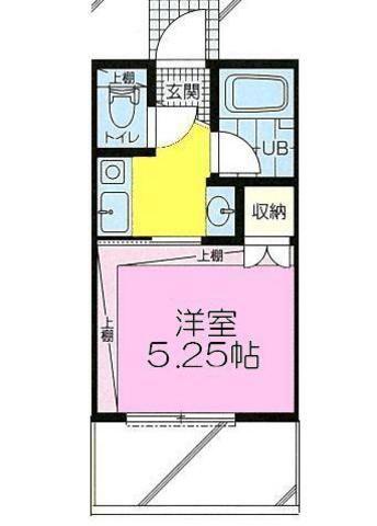メゾン・ド・マカロン(1K/1階)の間取り写真